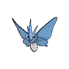 Shiny Venomoth as it appears in Omega Ruby & Alpha Sapphire