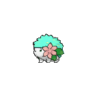 Shiny Shaymin as it appears in X & Y