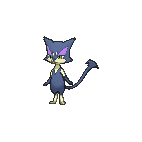 Shiny Purrloin as it appears in Omega Ruby & Alpha Sapphire