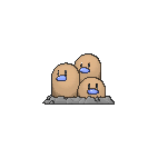 Shiny Dugtrio as it appears in Omega Ruby & Alpha Sapphire