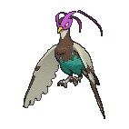 Shiny Unfezant as it appears in Omega Ruby & Alpha Sapphire