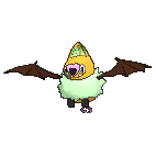 Shiny Swoobat as it appears in Omega Ruby & Alpha Sapphire