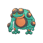 Shiny Seismitoad as it appears in Omega Ruby & Alpha Sapphire