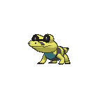 Shiny Sandile as it appears in X & Y