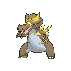 Shiny Krookodile as it appears in X & Y