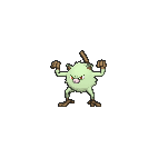 Shiny Mankey as it appears in X & Y