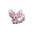 Shiny Minccino as it appears in Omega Ruby & Alpha Sapphire