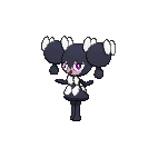 Shiny Gothorita as it appears in Omega Ruby & Alpha Sapphire