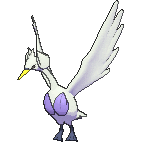 Shiny Swanna as it appears in X & Y