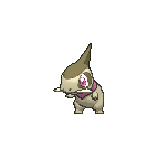 Shiny Axew as it appears in X & Y