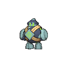 Shiny Golett as it appears in Omega Ruby & Alpha Sapphire