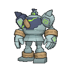 Shiny Golurk as it appears in Omega Ruby & Alpha Sapphire