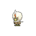 Shiny Rufflet as it appears in X & Y