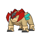 Shiny Terrakion as it appears in Omega Ruby & Alpha Sapphire