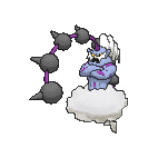 Shiny Thundurus as it appears in X & Y