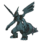 Shiny Zekrom as it appears in Omega Ruby & Alpha Sapphire