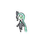 Shiny Meloetta as it appears in X & Y