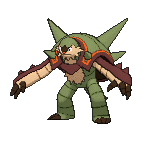 Shiny Chesnaught as it appears in X & Y