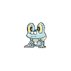 Shiny Froakie as it appears in X & Y