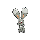 Shiny Bunnelby as it appears in Omega Ruby & Alpha Sapphire