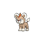 Shiny Litleo as it appears in X & Y