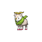 Shiny Skiddo as it appears in Omega Ruby & Alpha Sapphire