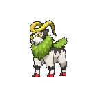 Shiny Gogoat as it appears in X & Y