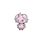 Shiny Espurr as it appears in Omega Ruby & Alpha Sapphire