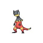 Shiny Heliolisk as it appears in Omega Ruby & Alpha Sapphire