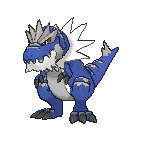 Shiny Tyrantrum as it appears in X & Y