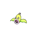 Shiny Weepinbell as it appears in Omega Ruby & Alpha Sapphire