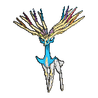 Shiny Xerneas as it appears in Omega Ruby & Alpha Sapphire