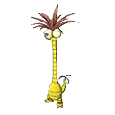 Shiny Alolan Exeggutor as it appears in Sun & Moon