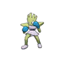 Shiny Hitmonchan as it appears in Sun & Moon