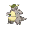 Shiny Kangaskhan as it appears in Ultra Sun & Ultra Moon