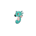 Shiny Horsea as it appears in Ultra Sun & Ultra Moon