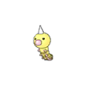 Shiny Weedle as it appears in Ultra Sun & Ultra Moon