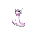 Shiny Dratini as it appears in Sun & Moon