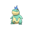 Shiny Croconaw as it appears in Ultra Sun & Ultra Moon