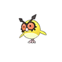 Shiny Hoothoot as it appears in Ultra Sun & Ultra Moon