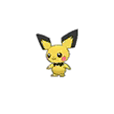 Shiny Pichu as it appears in Sun & Moon