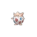 Shiny Togepi as it appears in Sun & Moon