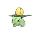 Shiny Ivysaur as it appears in Sun & Moon