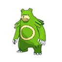 Shiny Ursaring as it appears in Ultra Sun & Ultra Moon