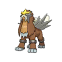 Shiny Entei as it appears in Sun & Moon