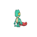 Shiny Treecko as it appears in Ultra Sun & Ultra Moon