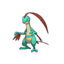 Shiny Grovyle as it appears in Sun & Moon