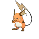 Shiny Raichu as it appears in Ultra Sun & Ultra Moon