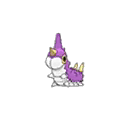 Shiny Wurmple as it appears in Sun & Moon
