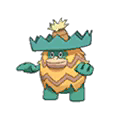 Shiny Ludicolo as it appears in Ultra Sun & Ultra Moon